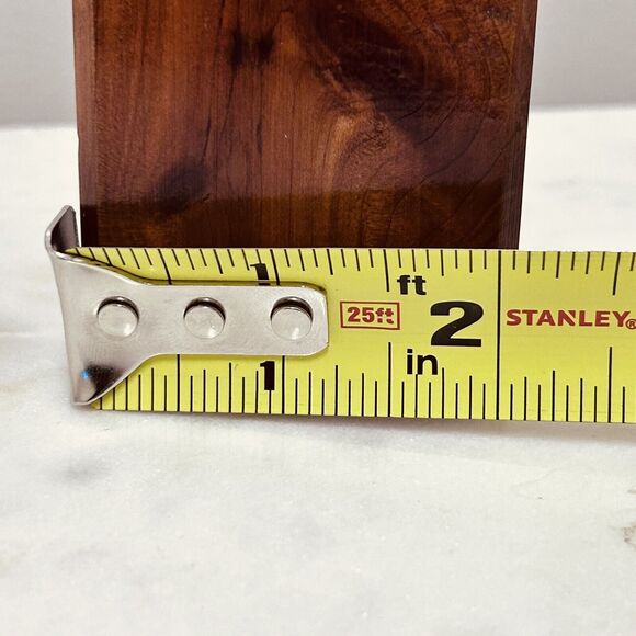 Vintage Wood Block Candle Holder Handmade Graduated Set of 4 Minimalist - Picture 9 of 16